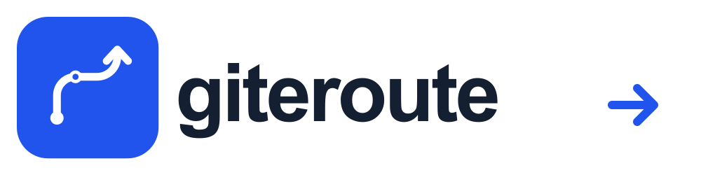 giteroute logo with a route-mark symbol